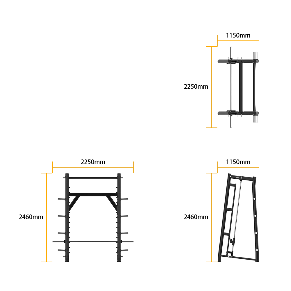 7° Angled Smith Machine - view 6