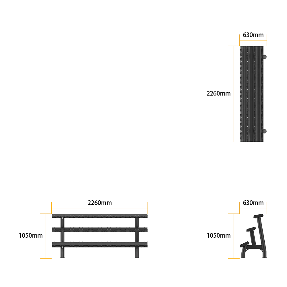 Dumbbell Rack (15 Pair) - view 5