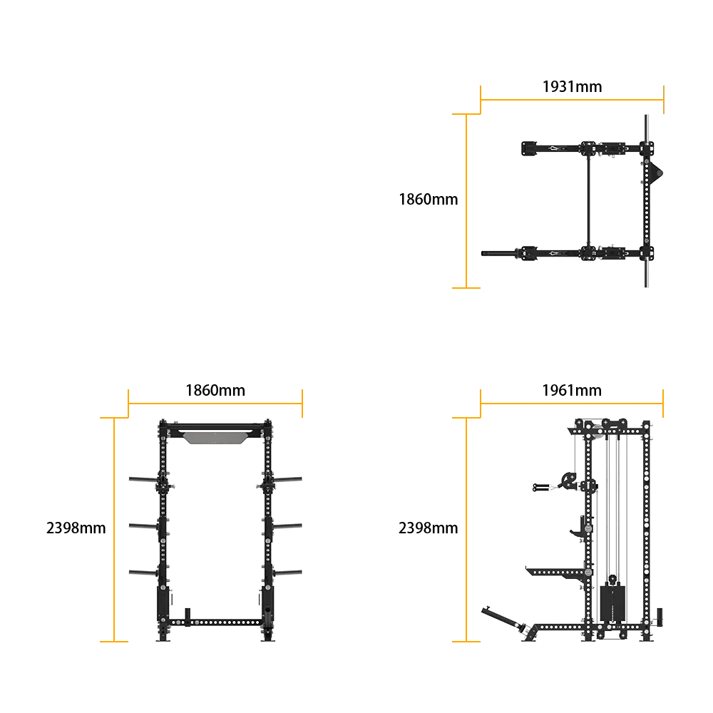 Half Rack With Dual Pulley - view 5