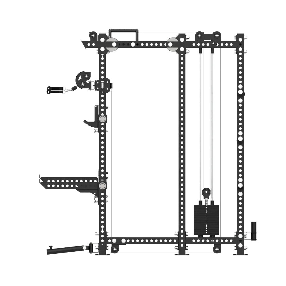 Power Rack With Dual Pulley - view 4