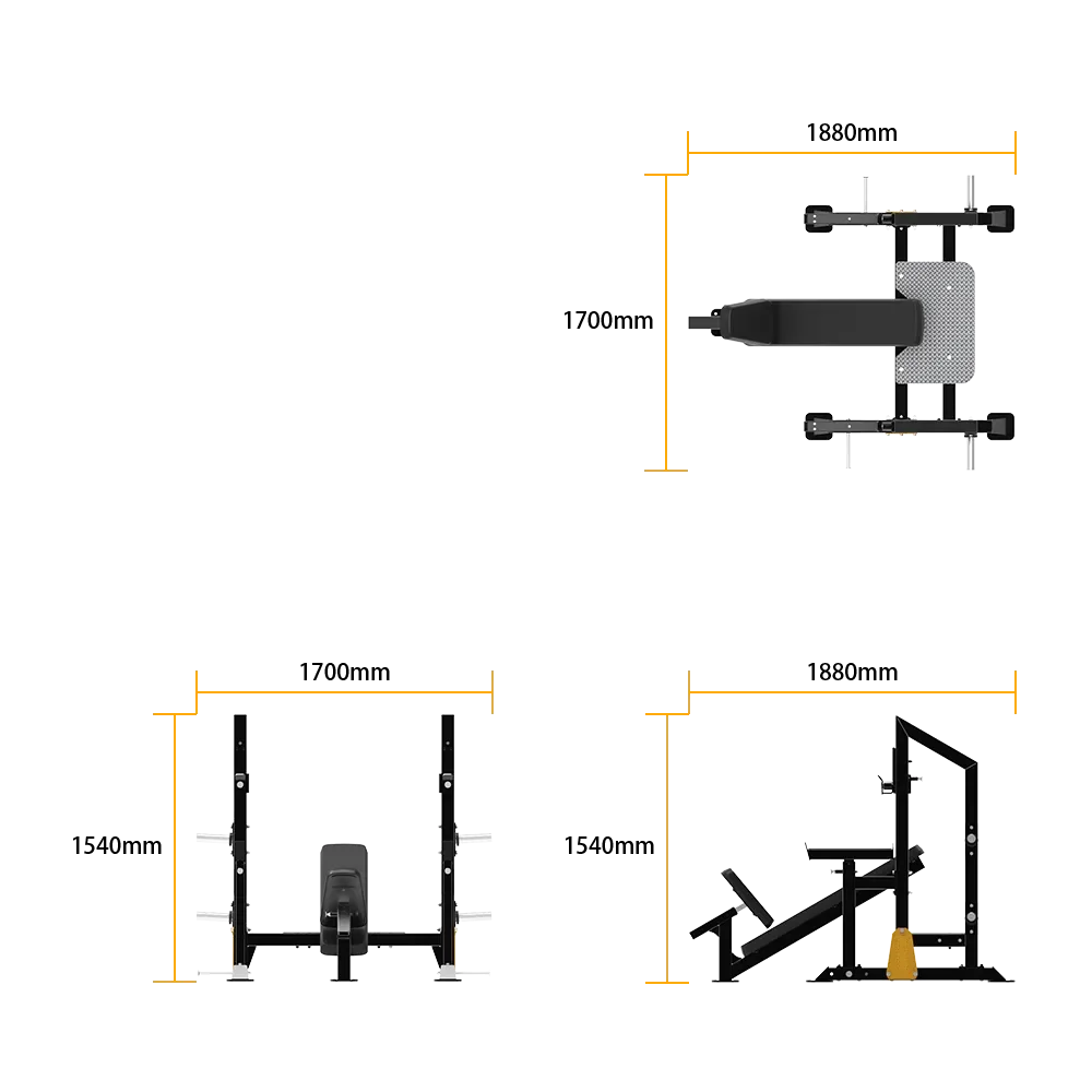 Safety Incline Press Bench - view 6