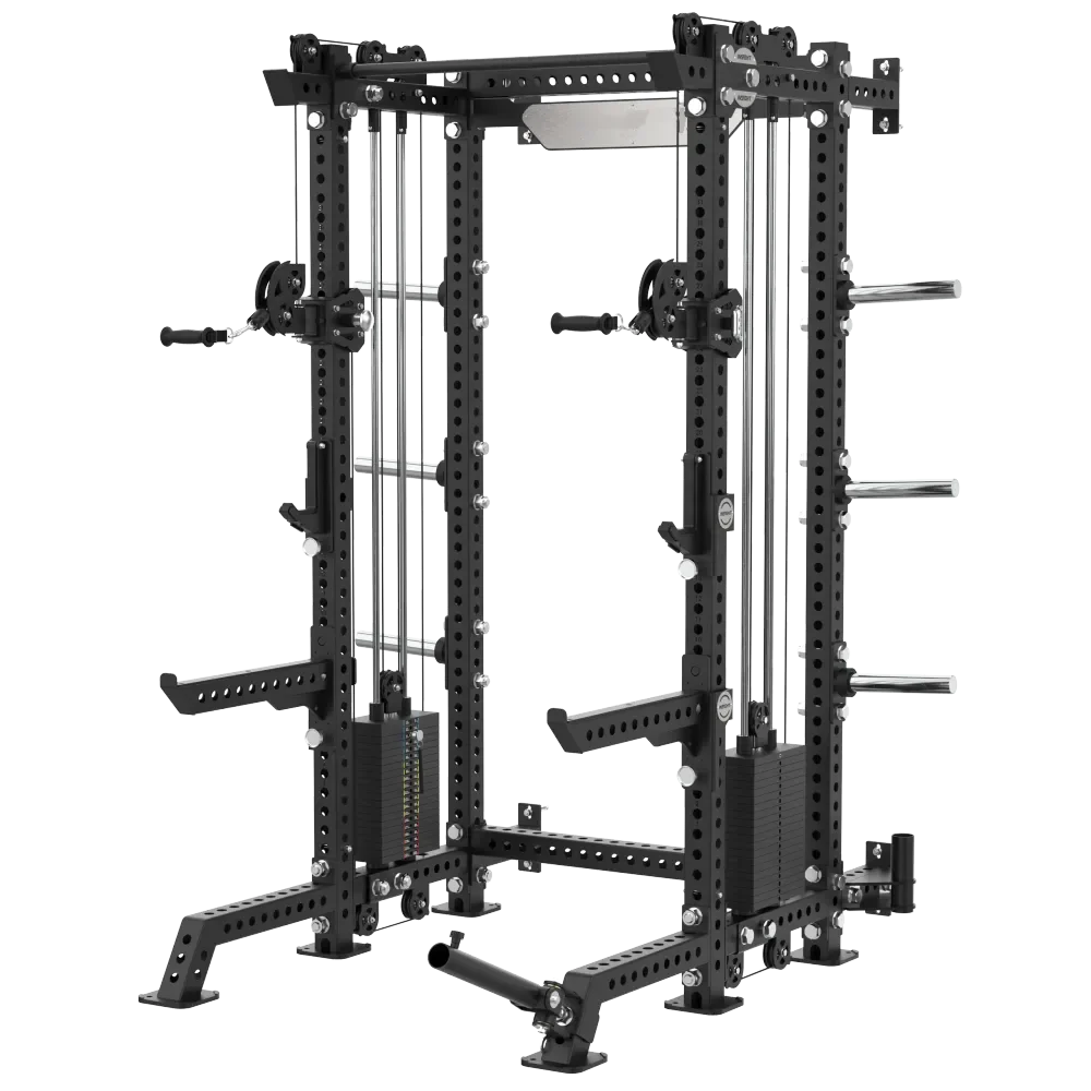Wall-Mounted Half Rack With Dual Pulley - view 2